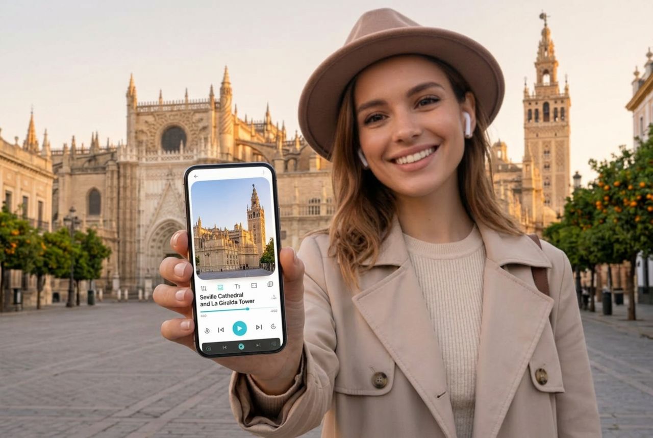 Seville: Cathedral & La Giralda Ticket and Audio Tour with a City Walk Seville: Cathedral & La Giralda Ticket and Audio Tour with a City Walk